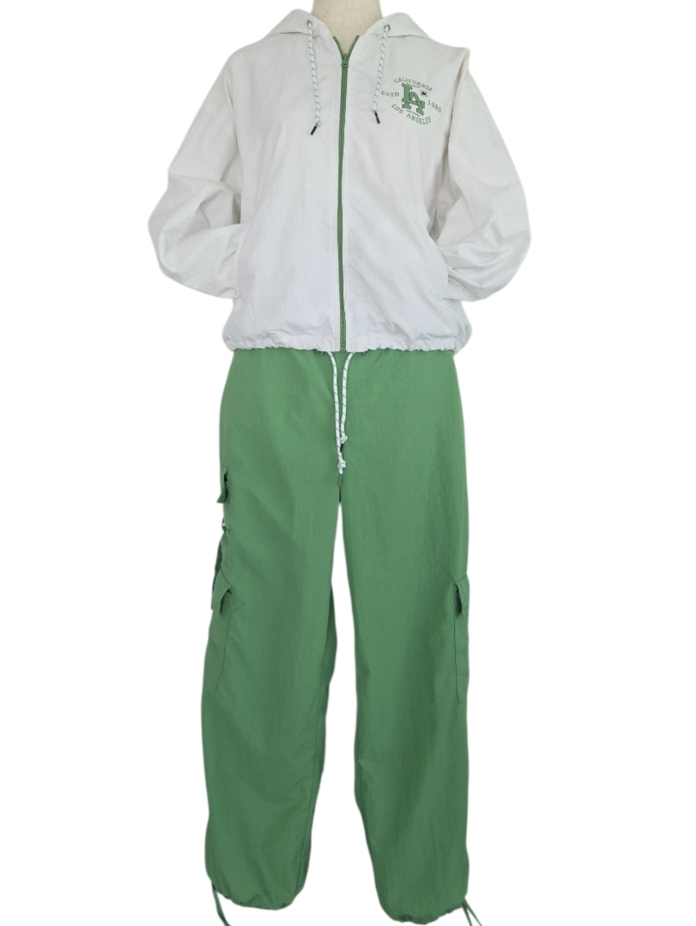 Ultra Flirt Two Piece Cargo Jogger Set- Jacket Size 1X-Pants Size XL